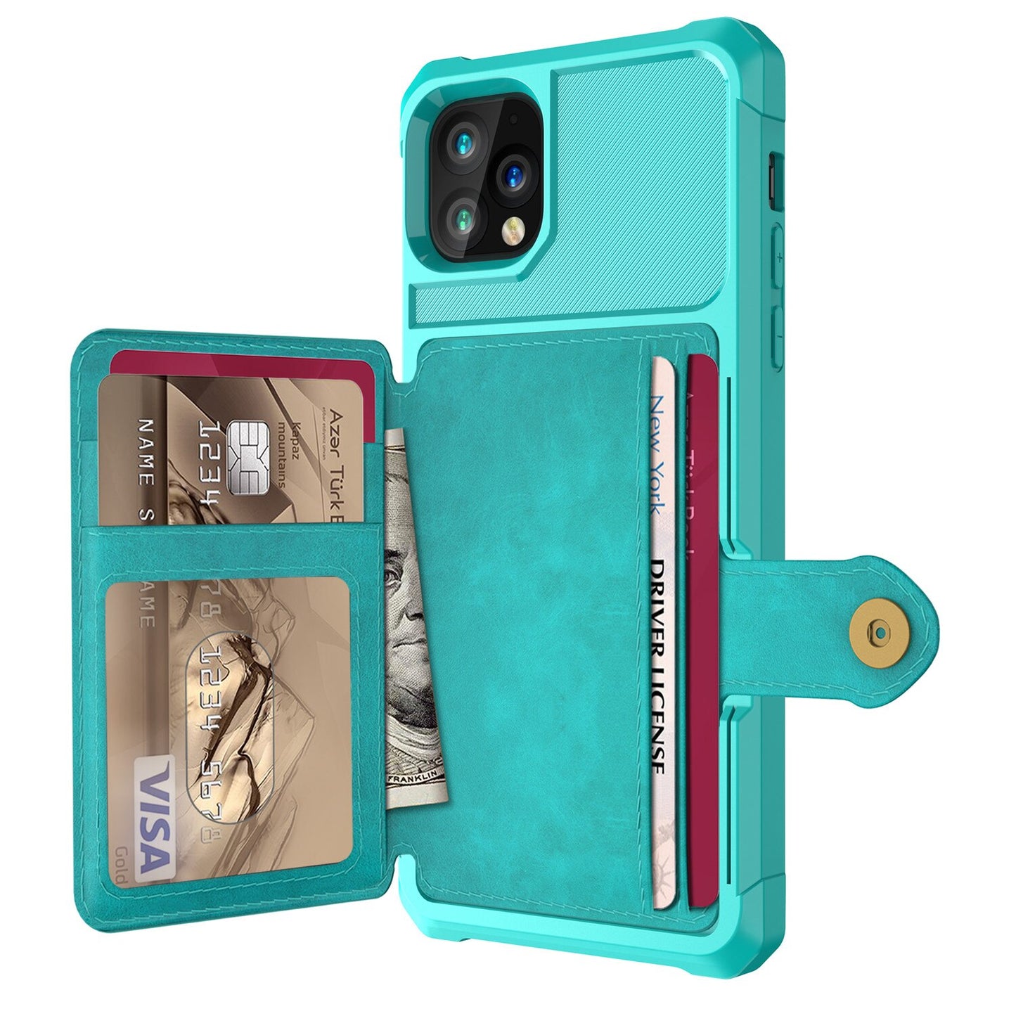 Luxury PU Leather Wallet Case for iPhone Latest iPhone Models