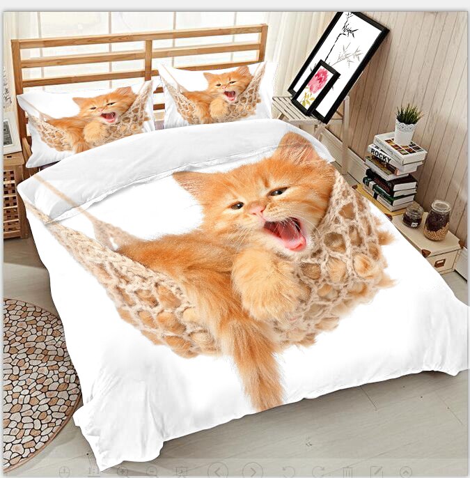 Kitten 3d Duvet Bedding sets