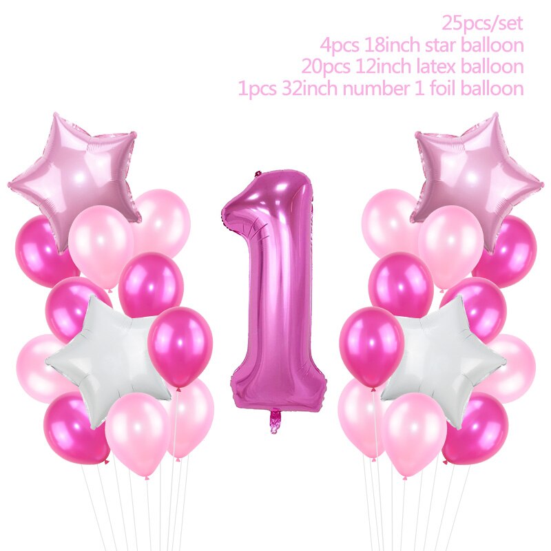 Children's 25 piece set 1st Birthday Party Pack Sets or individual
