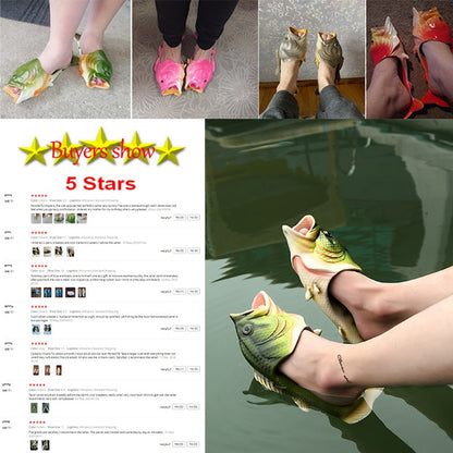 Funny Fish Slippers unisex Footwear - Have some summer fun