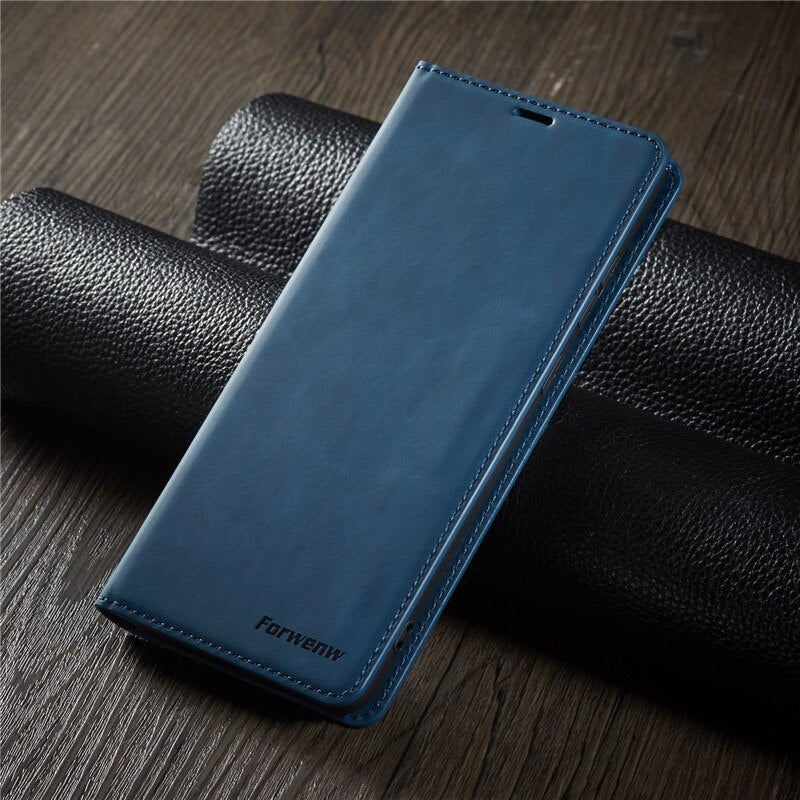 Magnetic Leather Case For S20