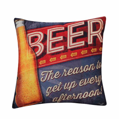 Beer Wine Vintage Home and Living Decor Style Cushion Covers - 45x45cm