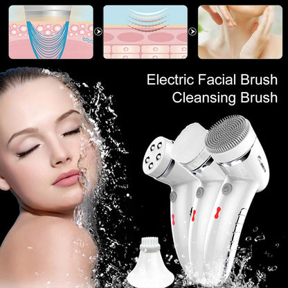Facial Cleansing Brush with 360 Rotating Head