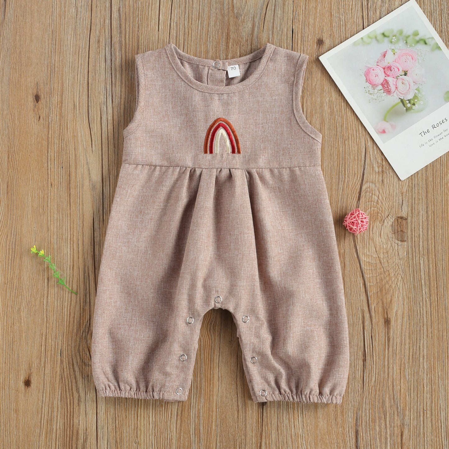 Baby Romper/Clothes Sets Rainbow Print Tops Shorts/Sleeveless Jumpsuits
