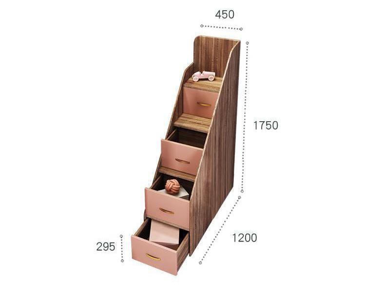 Children's upper and lower bunk - solid wood