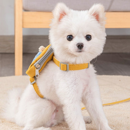 Small Dog Harness with backpack
