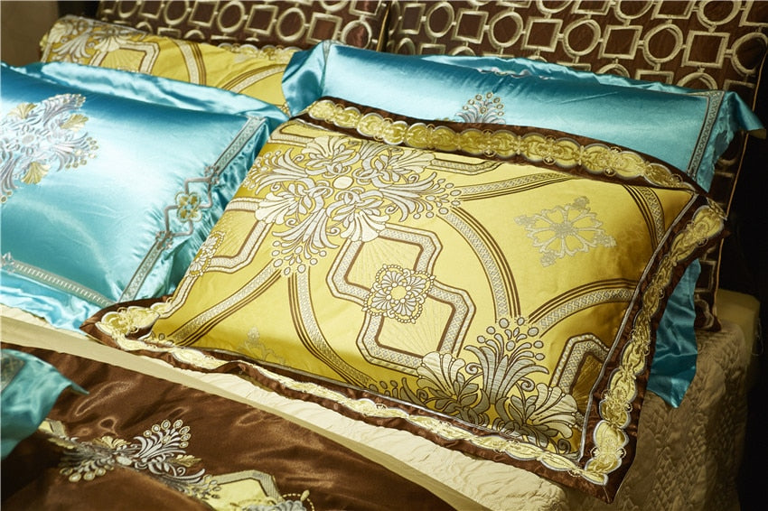 Luxury with a Golden Royal Edge 10 Piece Bedding Set - SOLD OUT
