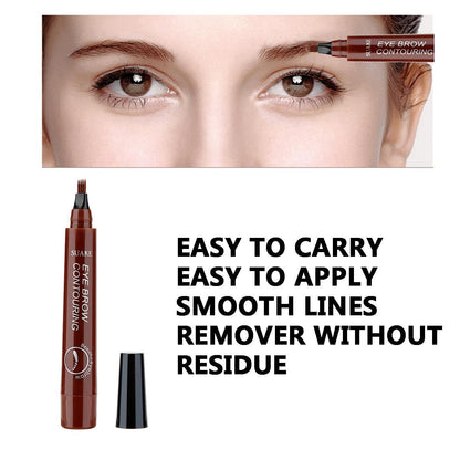 Eyebrow Pen Waterproof with Fork Tip