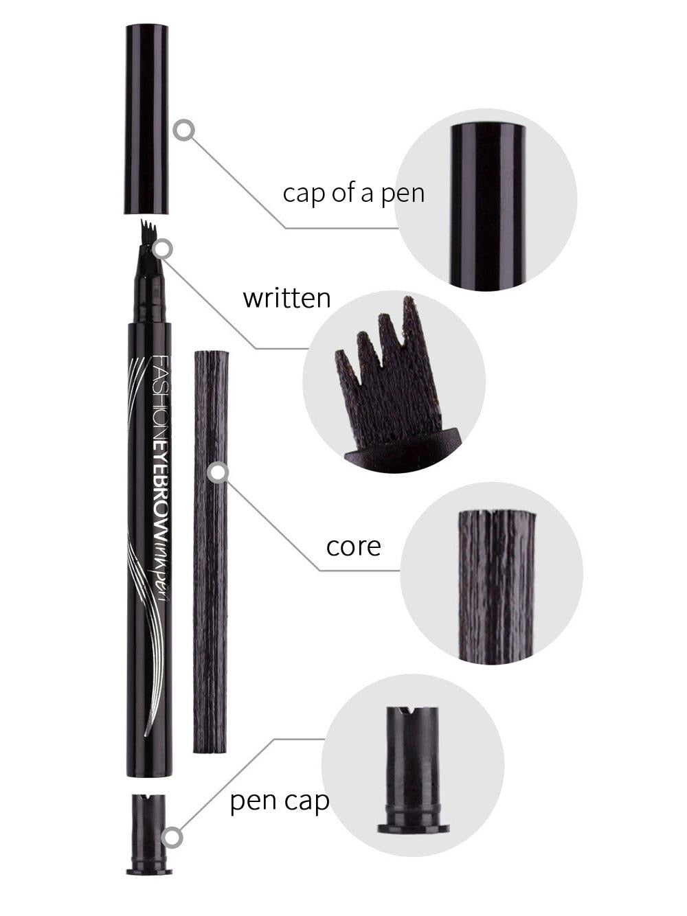 3D Microblading Eyebrow Pen Waterproof Fork Tip