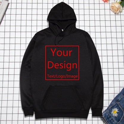 Custom Made Hoodies DIY Text or Logo or Image Print High Quality