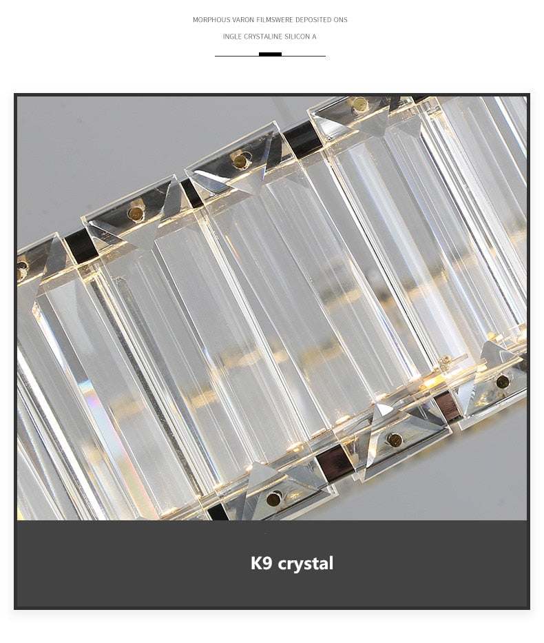 Modern Luxury Crystal Led Pendant Lighting - Dimmable