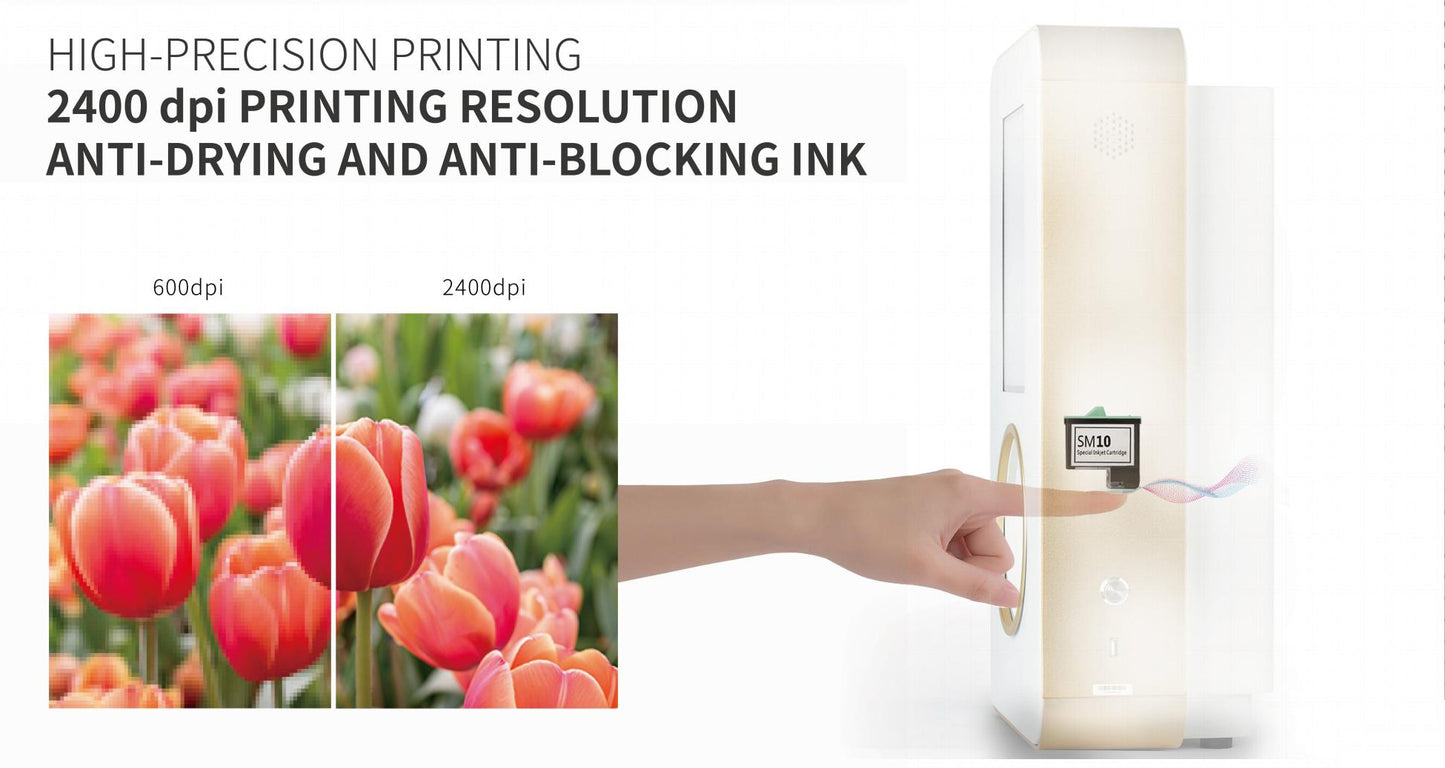 Nail Printer Desktop X12.5 Wall Hanging Design Nail Printer for High-end Commercial Nail Art Service